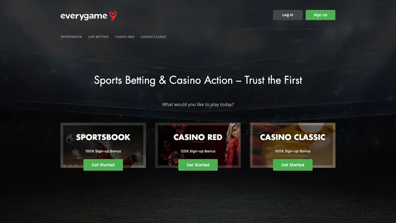 Everygame website screenshot