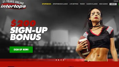 Intertops website screenshot