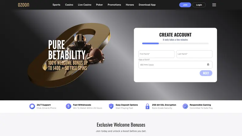Ozoon website screenshot